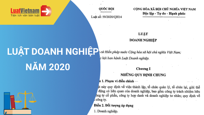 Luáº­t Doanh Nghiá»‡p 2020 Sá»' 59 2020 Qh14 Má»›i Nháº¥t 2021