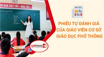 [Tổng hợp] Phiếu tự đánh giá của giáo viên các cấp mới nhất 2026