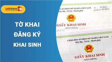 Mẫu Tờ khai đăng ký khai sinh mới nhất 2026 đang áp dụng