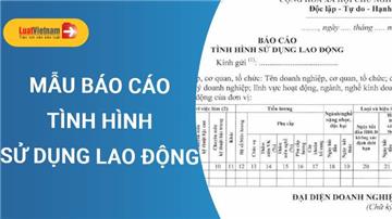 Mẫu Báo cáo tình hình sử dụng lao động mới nhất