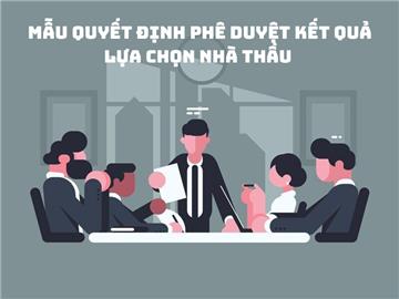 Mẫu quyết định phê duyệt kết quả lựa chọn nhà thầu 2026